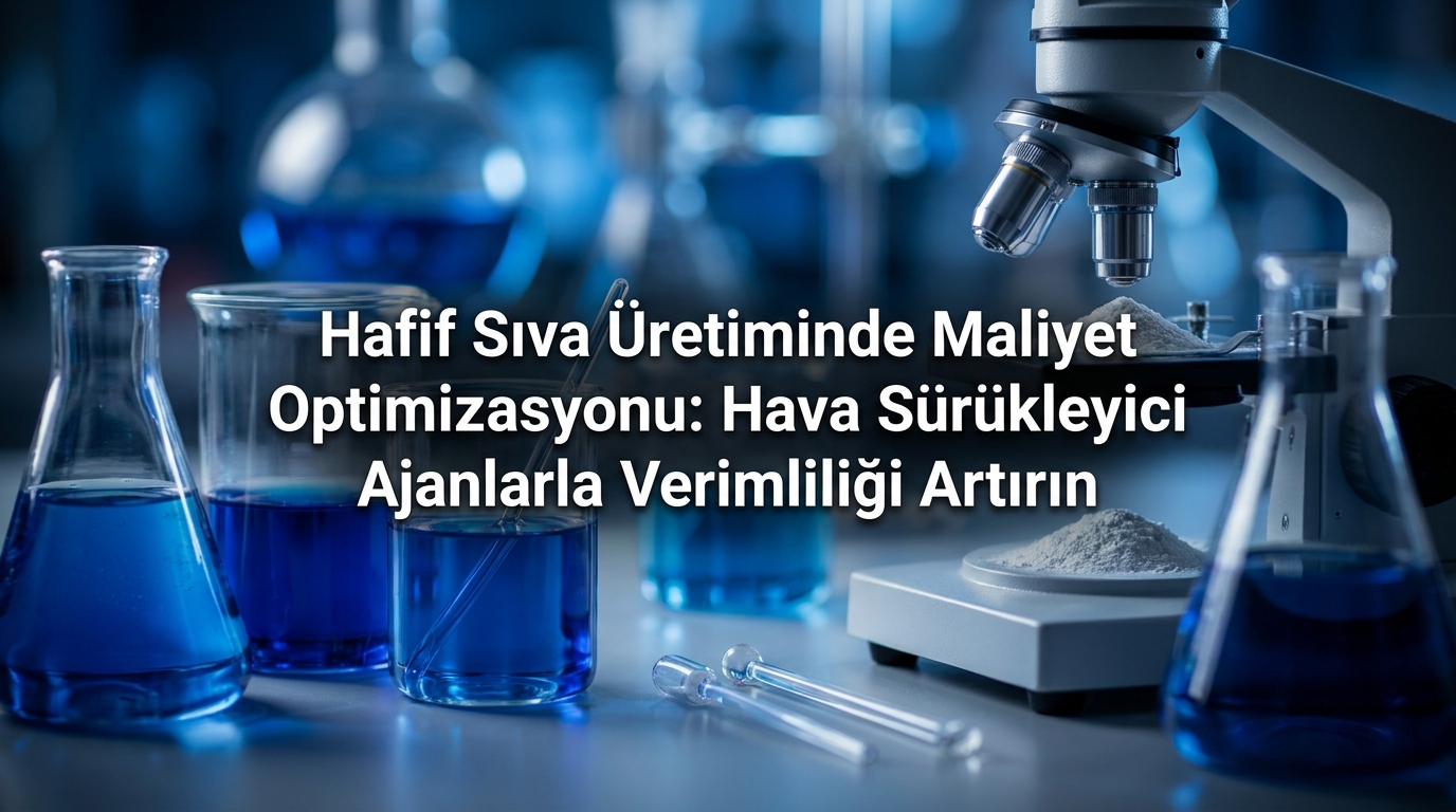 Hafif Sıva Üretiminde Maliyet Optimizasyonu: Hava Sürükleyici Ajanlarla Verimliliği Artırın