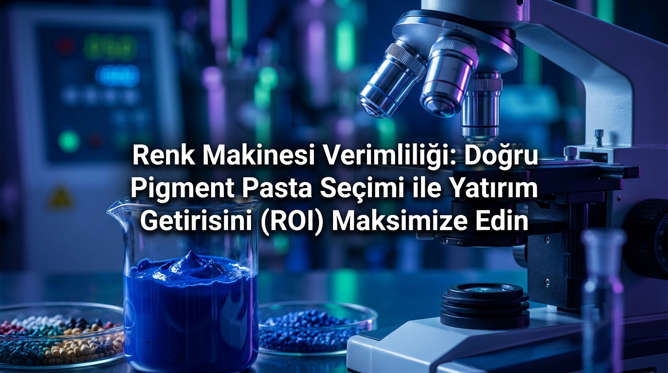 Renk Makinesi Verimliliği: Doğru Pigment Pasta Seçimi ile Yatırım Getirisini (ROI) Maksimize Edin